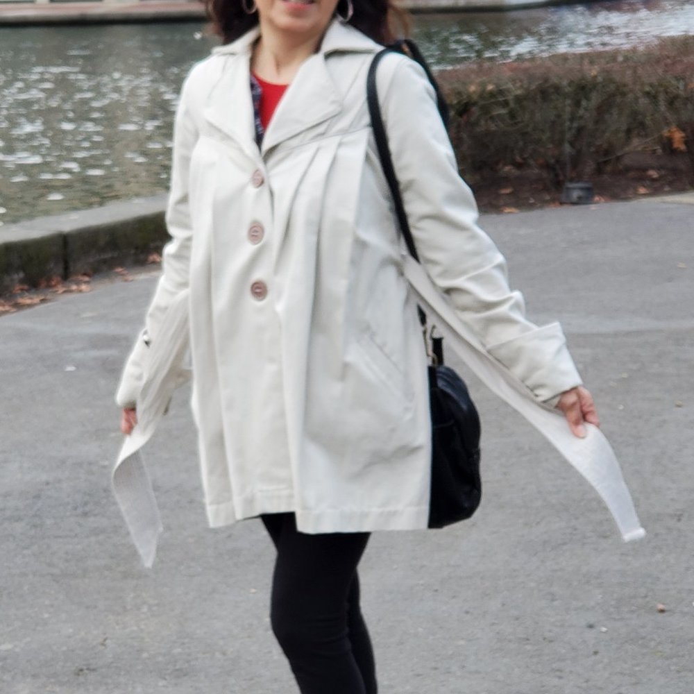 Mike & Chris Belted,  Poplin Trench Coat, Size S